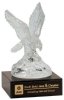 Glass Eagle Sculpture Trophy