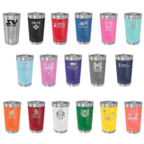Double Wall Insulated Pint with Clear Slider Lid