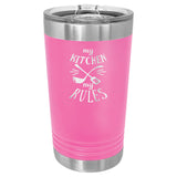 Double Wall Insulated Pint with Clear Slider Lid
