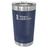 Double Wall Insulated Pint with Clear Slider Lid