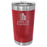Double Wall Insulated Pint with Clear Slider Lid