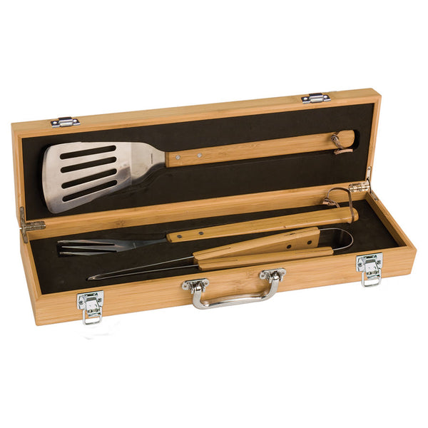 Bamboo Barbecue Set with Tools
